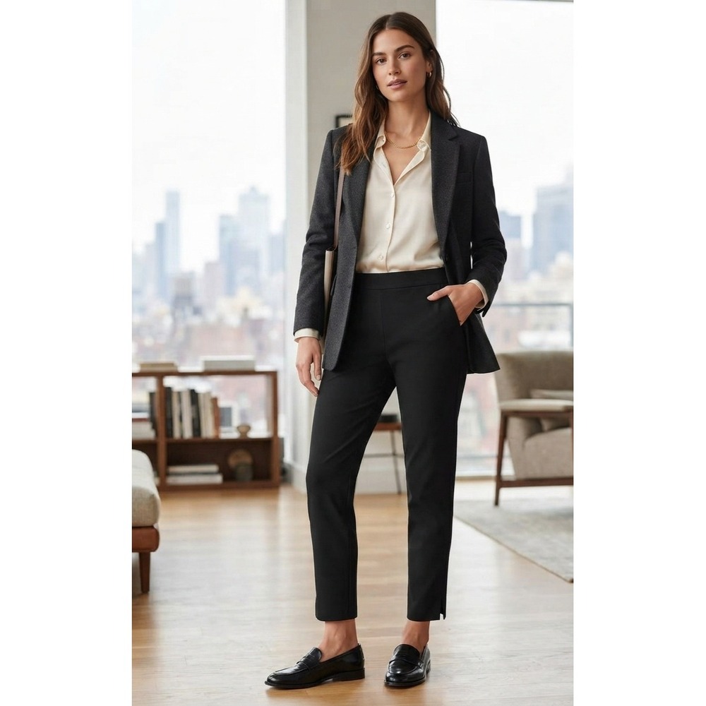 White House Black Market The Slim Ankle Pants Black Size 2 Pull On Trousers